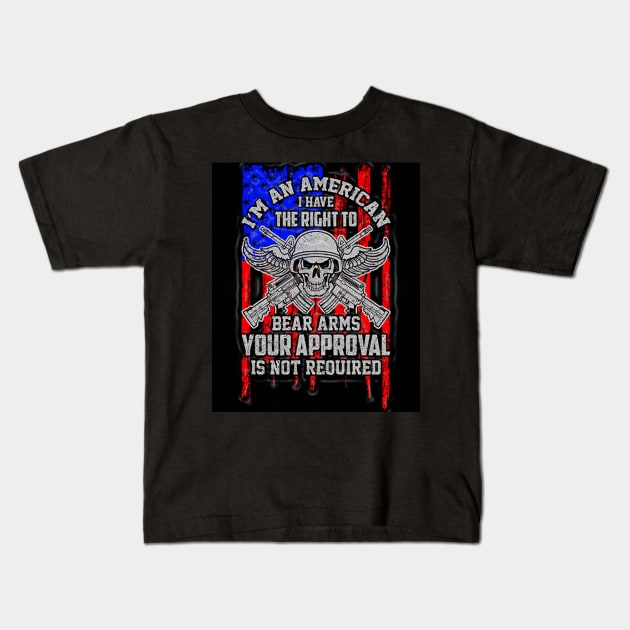 Black Panther Art - USA Army Tagline 22 Kids T-Shirt by The Black Panther